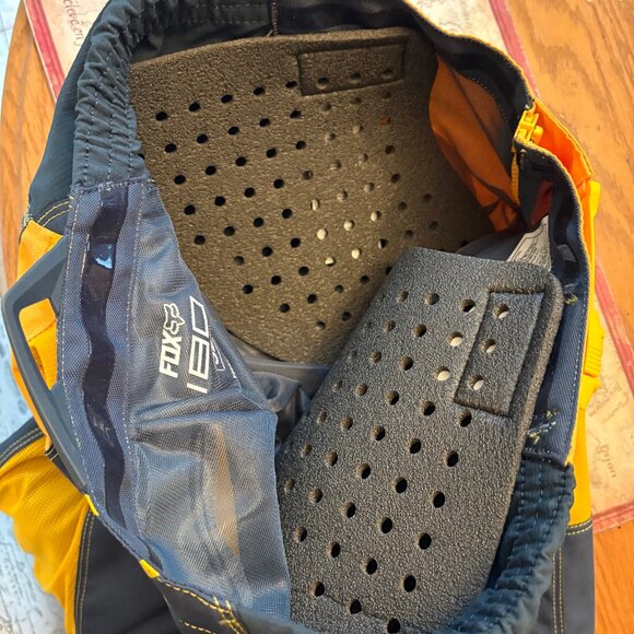 NWT Fox Racing 180 Pants – Size 32 – Navy/Yellow – $80 - Picture 4 of 5